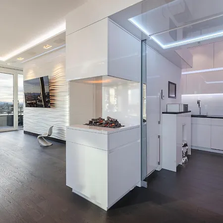 Silvester Ueber Den Daechern Muenchens Luxus-penthouse Mit Dem Besten Skyline-blick *