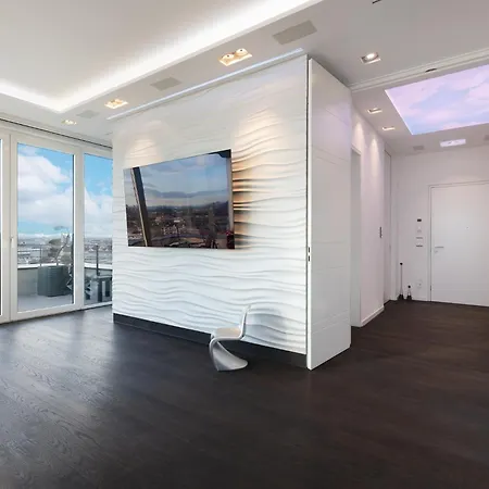 Lägenhet Silvester Ueber Den Daechern Muenchens Luxus-penthouse Mit Dem Besten Skyline-blick