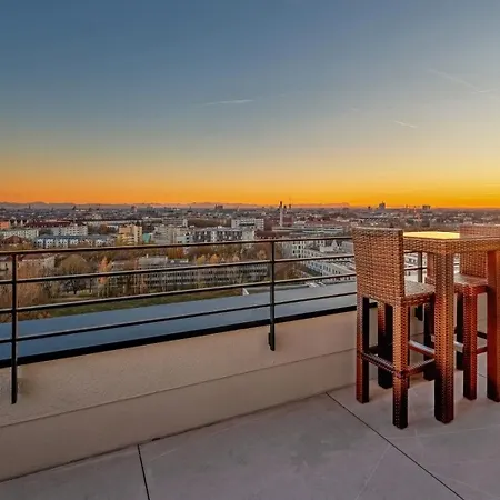 Lägenhet Silvester Ueber Den Daechern Muenchens Luxus-penthouse Mit Dem Besten Skyline-blick